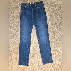 Women's Madewell 9" Mid Rise Skinny Jean Raw Hem